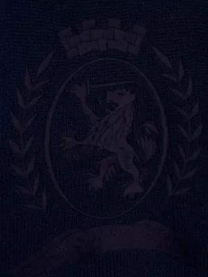 Arquivo de suéteres com bordado de brasão