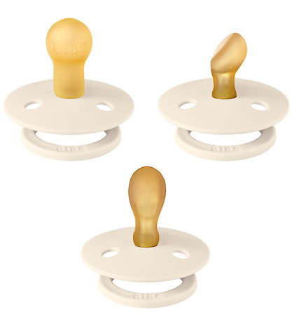 BIBS Colour Schnuller - 3er-Pack - Gr. 1 - Naturgummi - Ivory