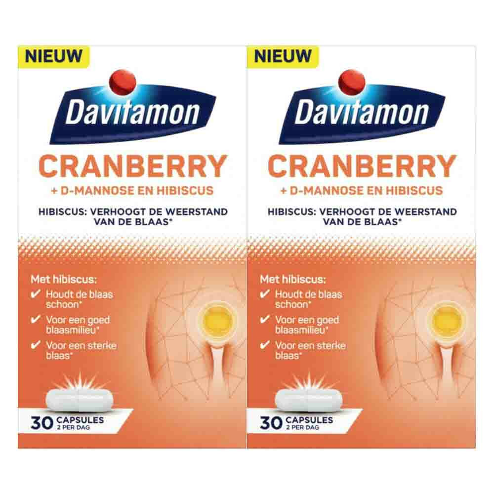 2x Davitamon Cranberry 30 capsules
