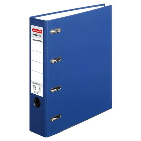 Herlitz Doppelordner maX.file protect blau, A4