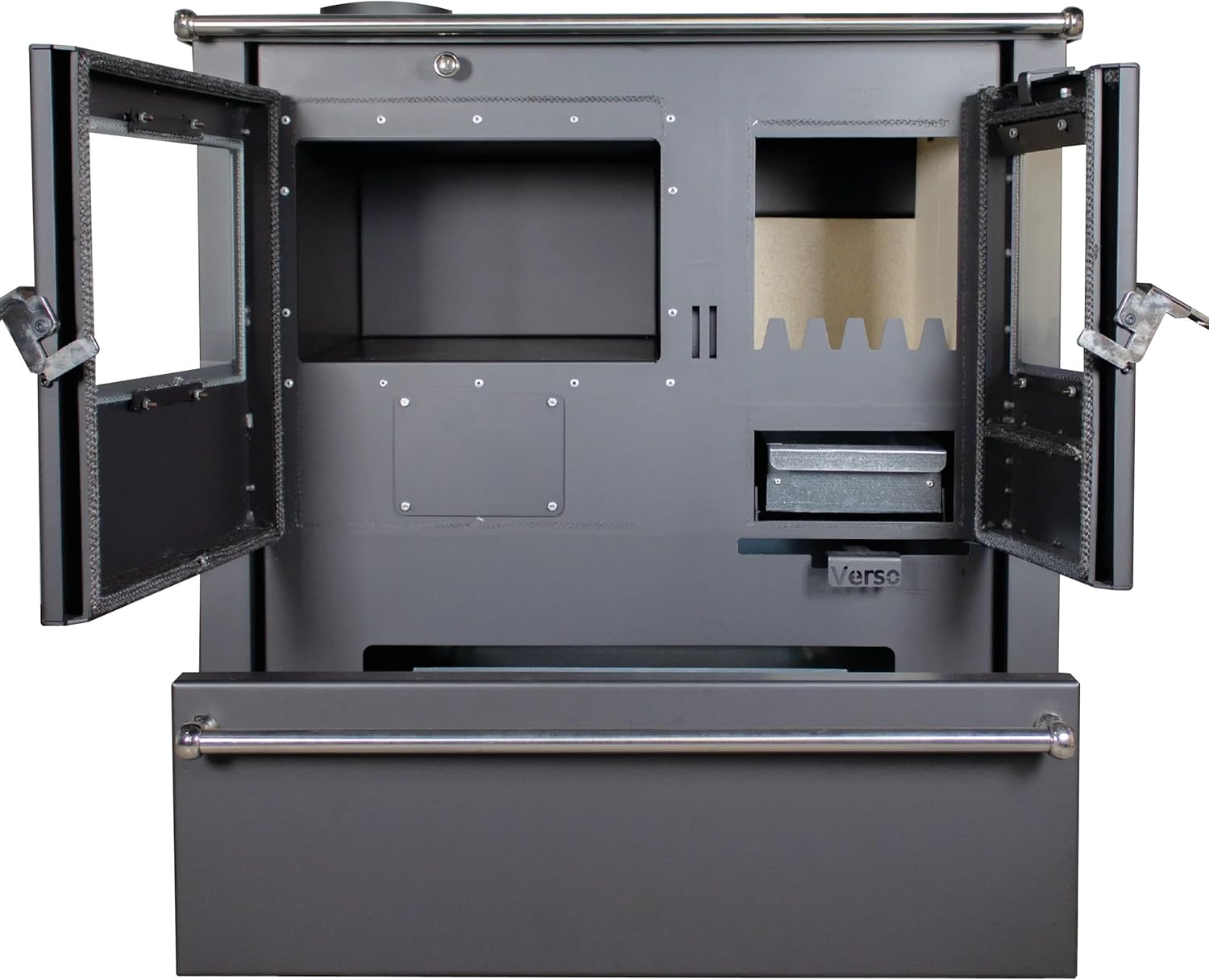 EEK A+ Verso CS Plus Küchenofen Kaminofen Holzherd 7.7 kW - Schwarze Links