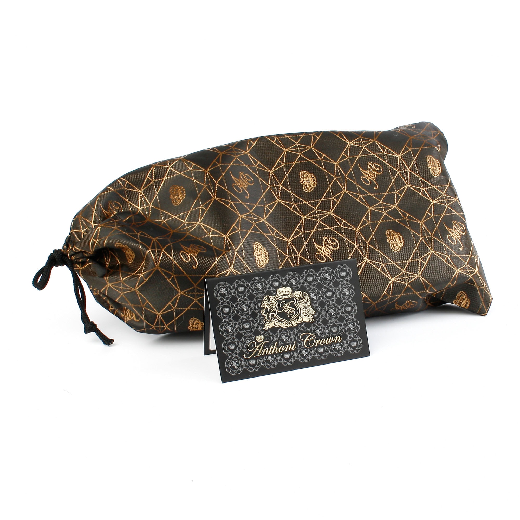Anthoni Crown Ledergürtel Schliesse goldfarben mit Anthoni Crown Logo