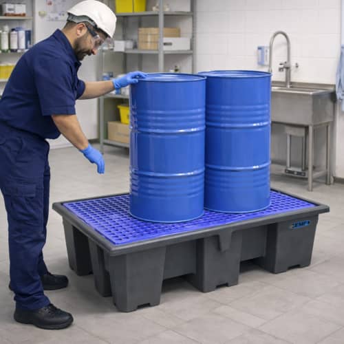 Palette de rétention EMP pour produits chimiques dangereux 240L