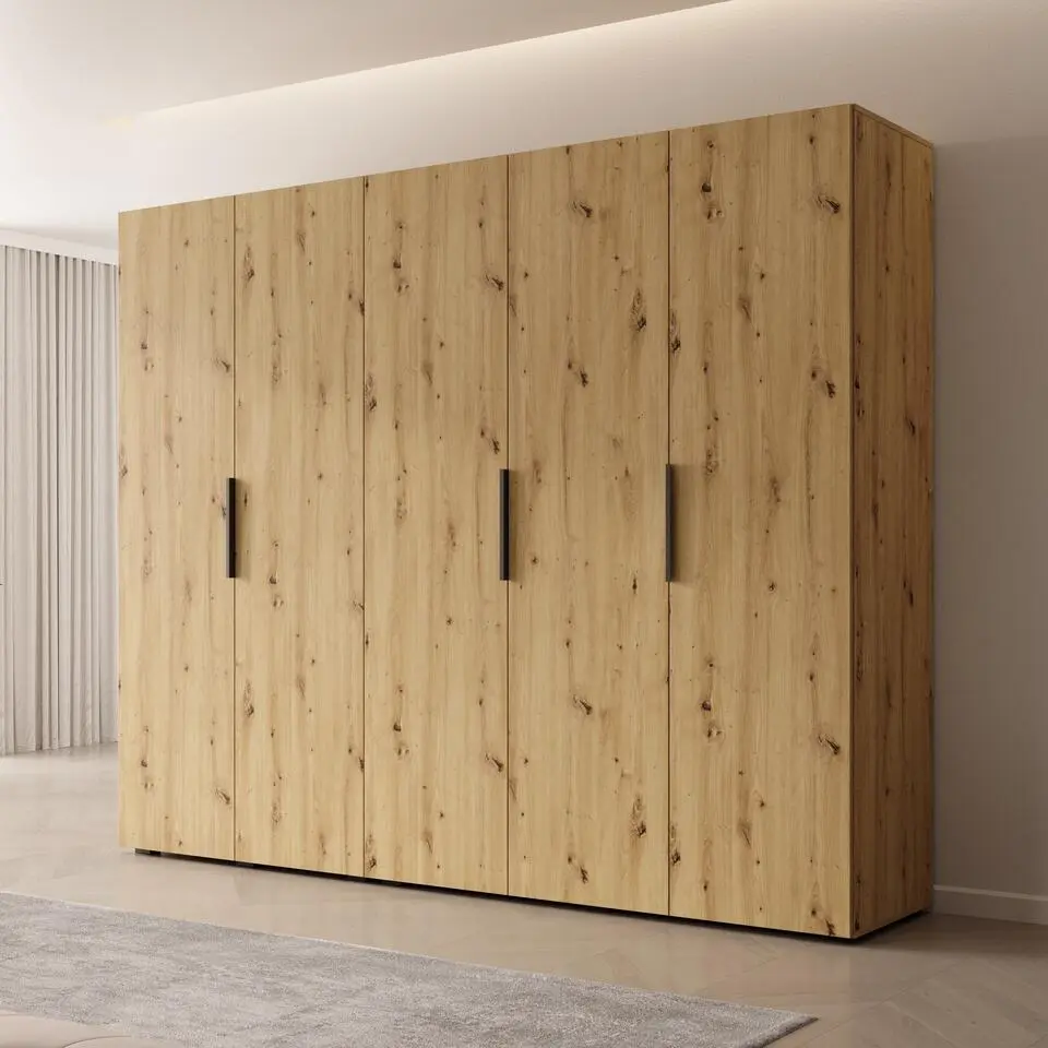 Meubella - Kledingkast Marquesa - Eiken - 250 cm