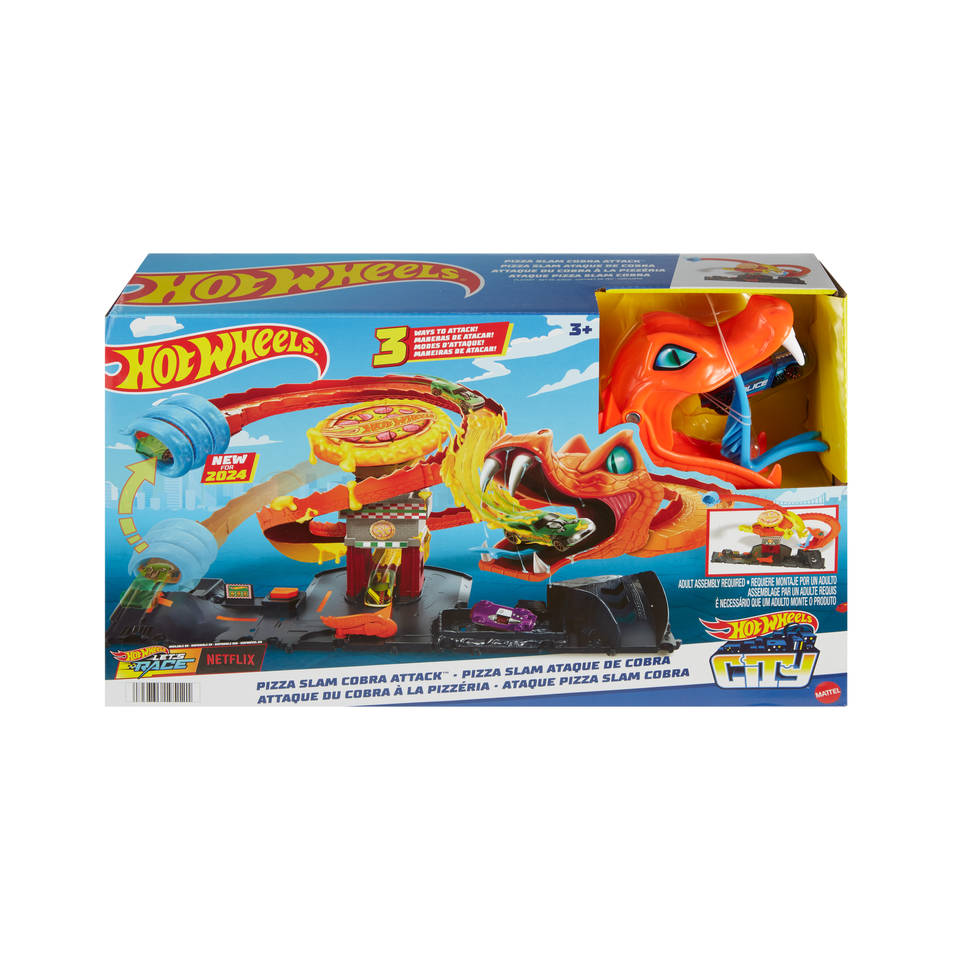 Hot Wheels Pizza Slam Cobra-aanval speelgoedvoertuig