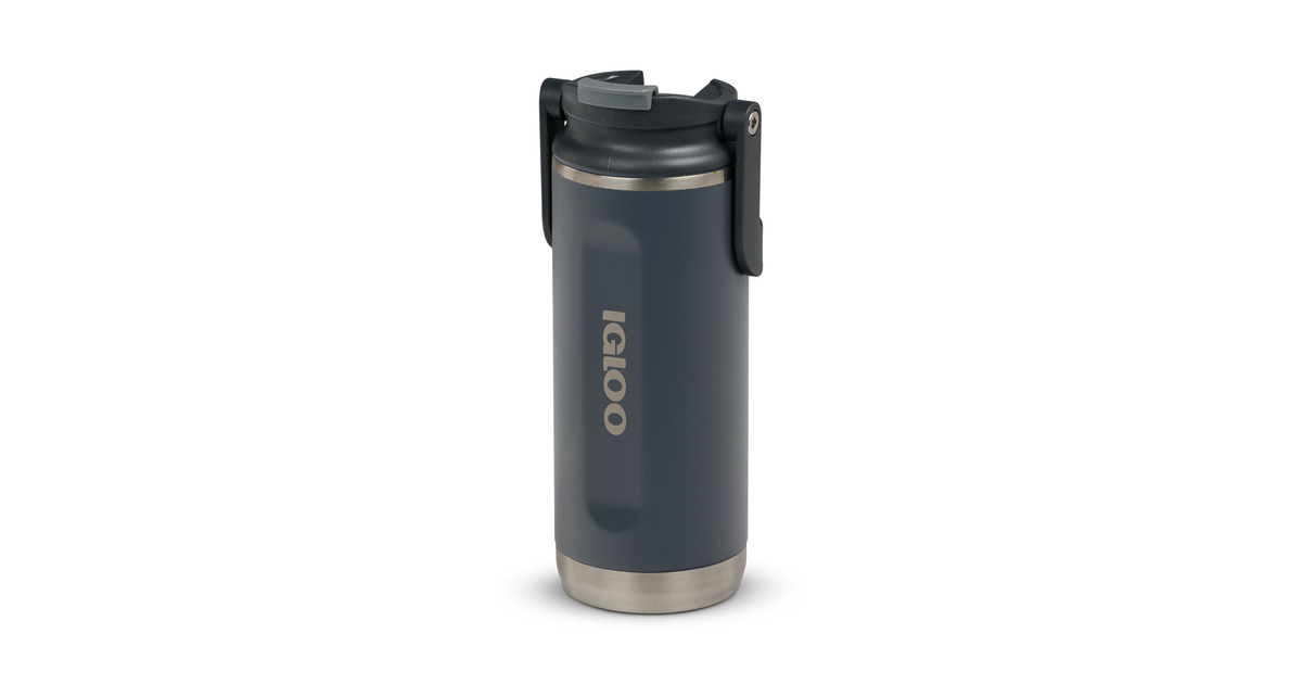 IglooFlip ‘n’ Sip Tumbler 16 oz, 0,47 liter drinkfles  (Carbon)