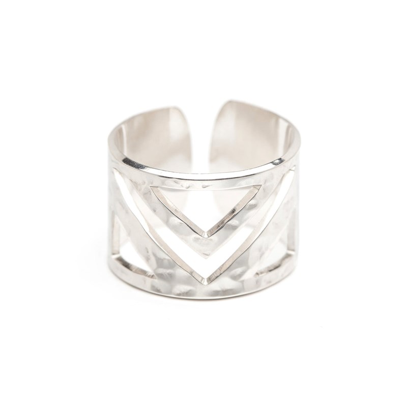 bague martelée argent - ZAK