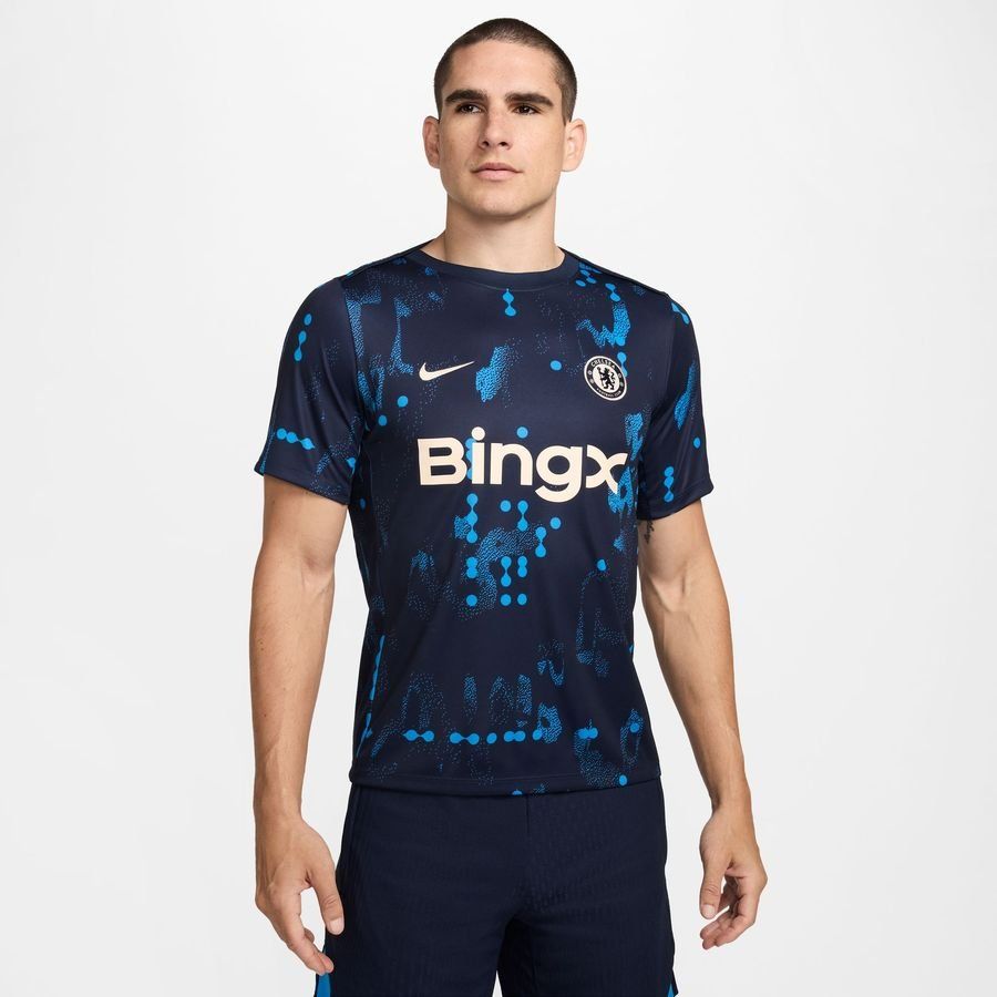 Chelsea T-shirt d'Entraînement Dri-FIT Academy Pro Avant-Match - Bleu Foncé