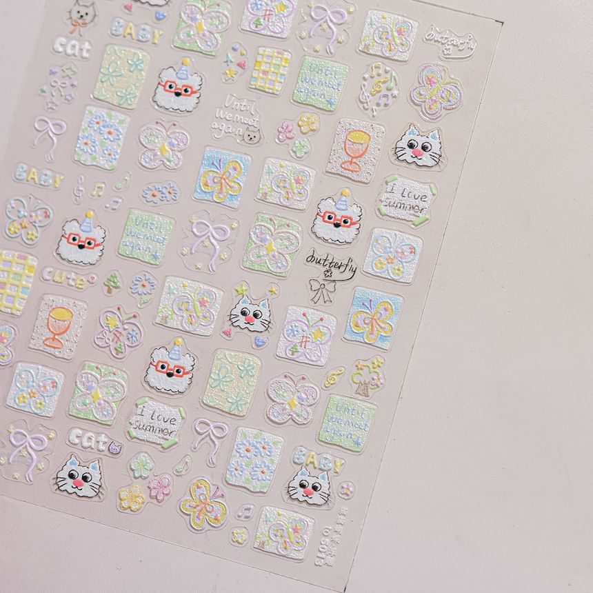 dainlili - Cartoon Nail Art Stickers