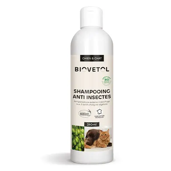 Biovetol - Antiparasitário - Shampoo Orgânico Anti-Insetos - 240ml