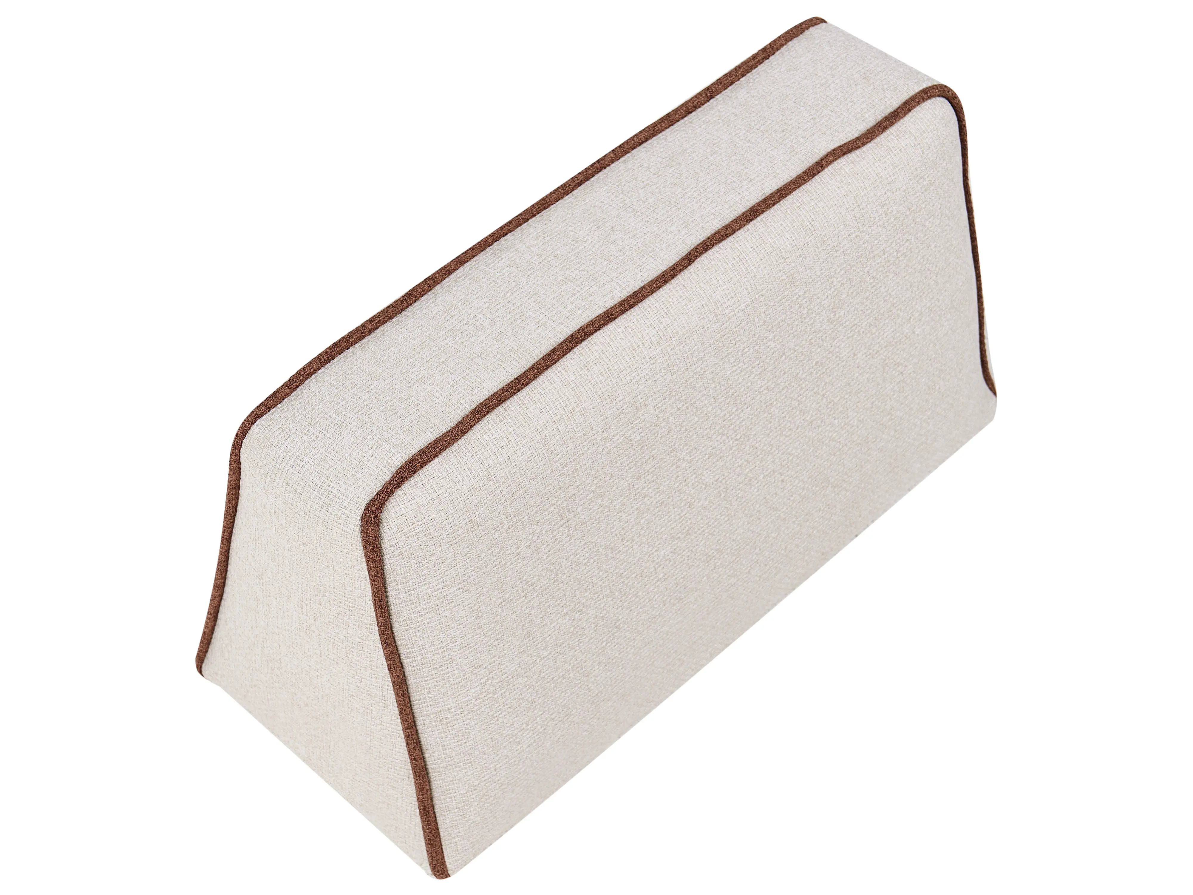 Chaise longue SEILLANS Stof Lichtbeige