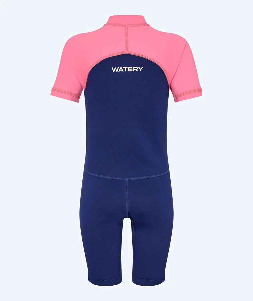 Watery UV våddragt til børn - Calypso Shorty - Pink