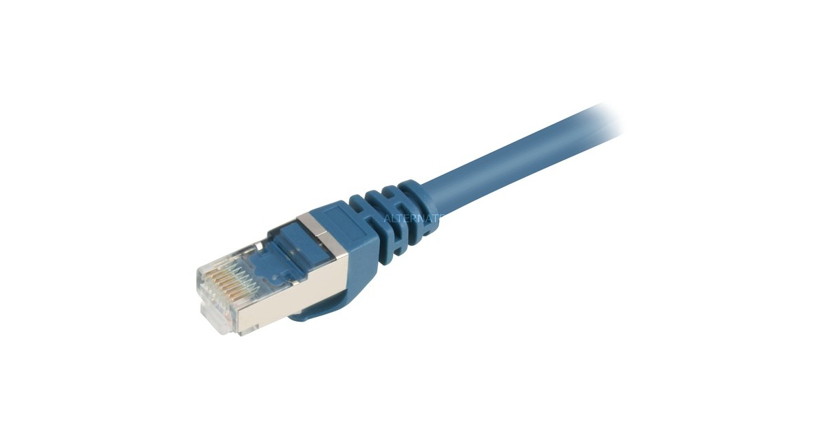 SharkoonPatchkabel SFTP, RJ-45 met Cat.6  (Blauw, 0,25 meter)