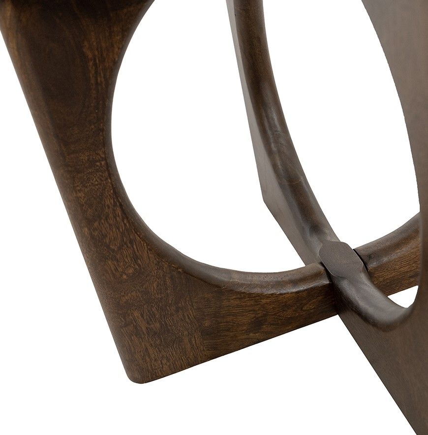 Bijzettafel Walnut Zodiac ⌀50  x H55 cm