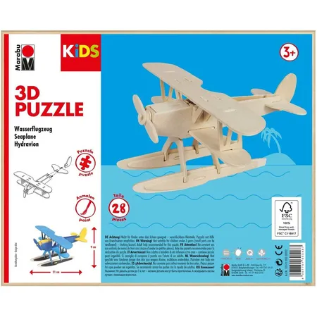Marabu KiDS 3D Puzzle Wasserflugzeug