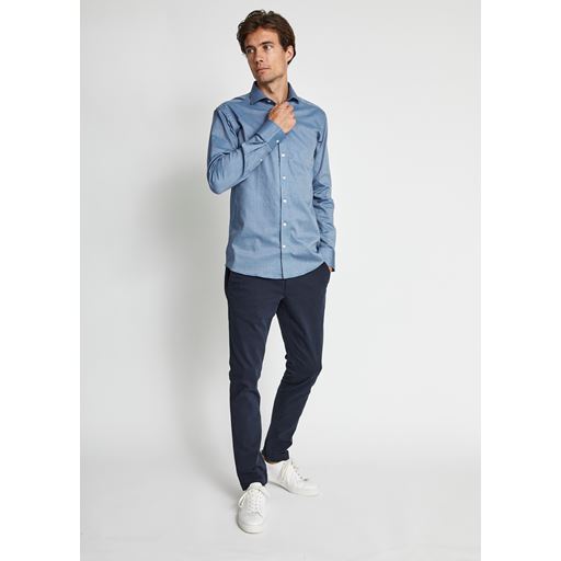 Bruun & Stengade Langærmet Skjorte, Blue, 38