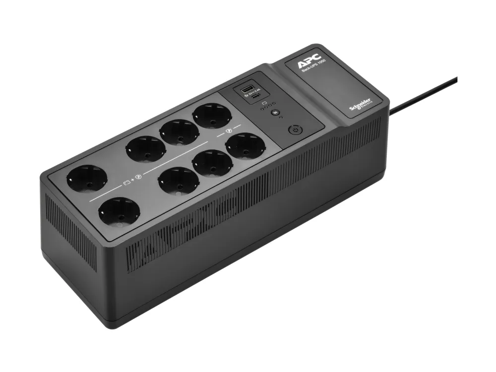 APC Back-UPS - UPS (vægmonterbar/overflademonterbar) - AC 230 V - 600 Watt - 1050 VA - output-stikforbindelser: 10