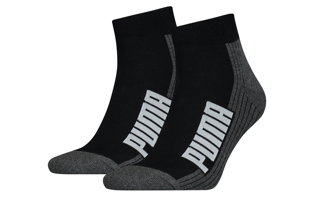 2er Pack PUMA Damen und Herren Socken - schwarz-weiß - 35/38