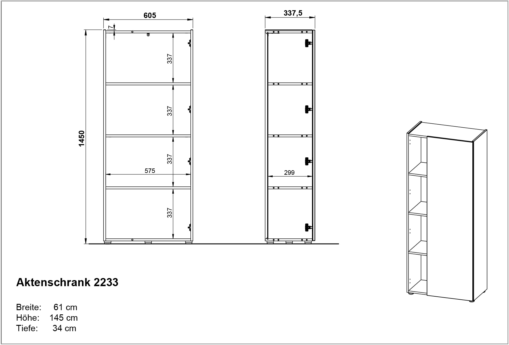 GERMANIA Büromöbel-Set »Adrano« 3 Stk. tlg. mit integriertem Sideboard