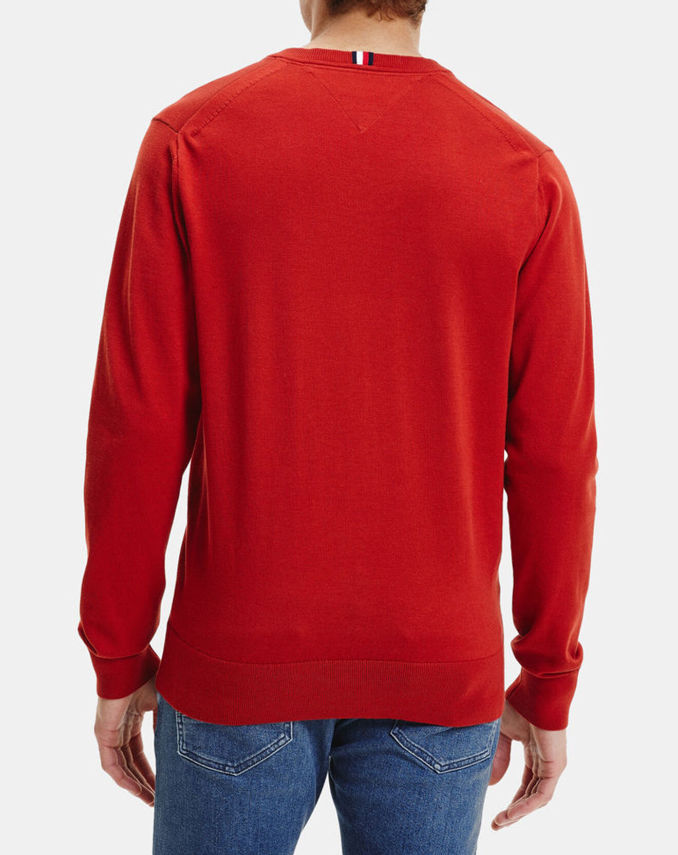 Tommy Hilfiger Pull 1985 col V rouge