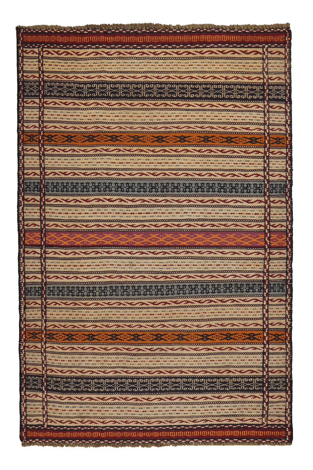 porta x Ipek Kelimteppich KORDI AURI 100 x 150 cm mehrfarbig