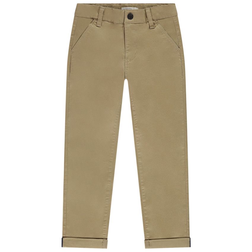 Pantalon chino en twill pour garçon - Ecru