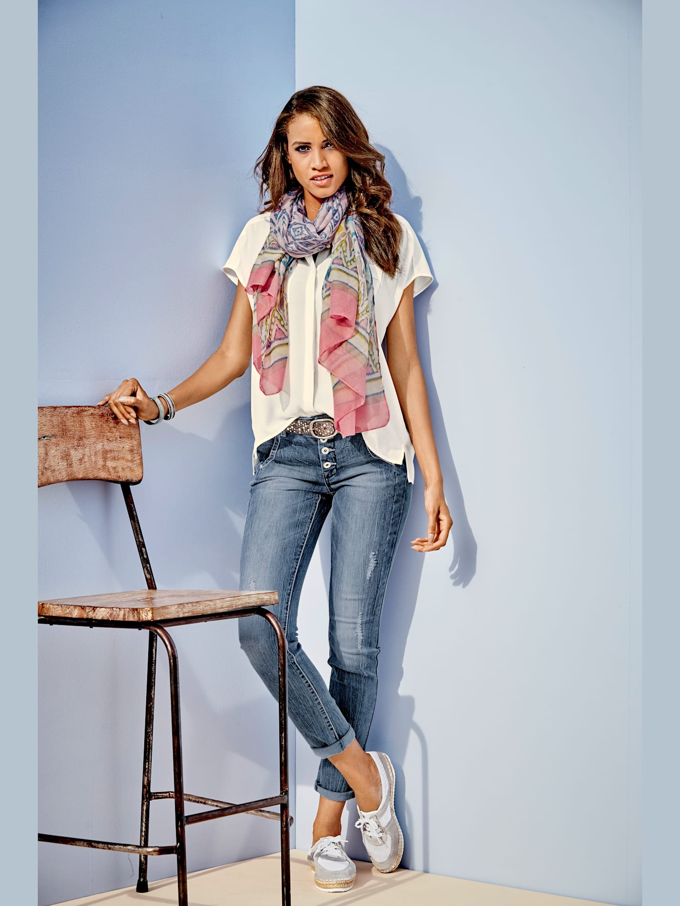Jeans boyfriend coupe droite