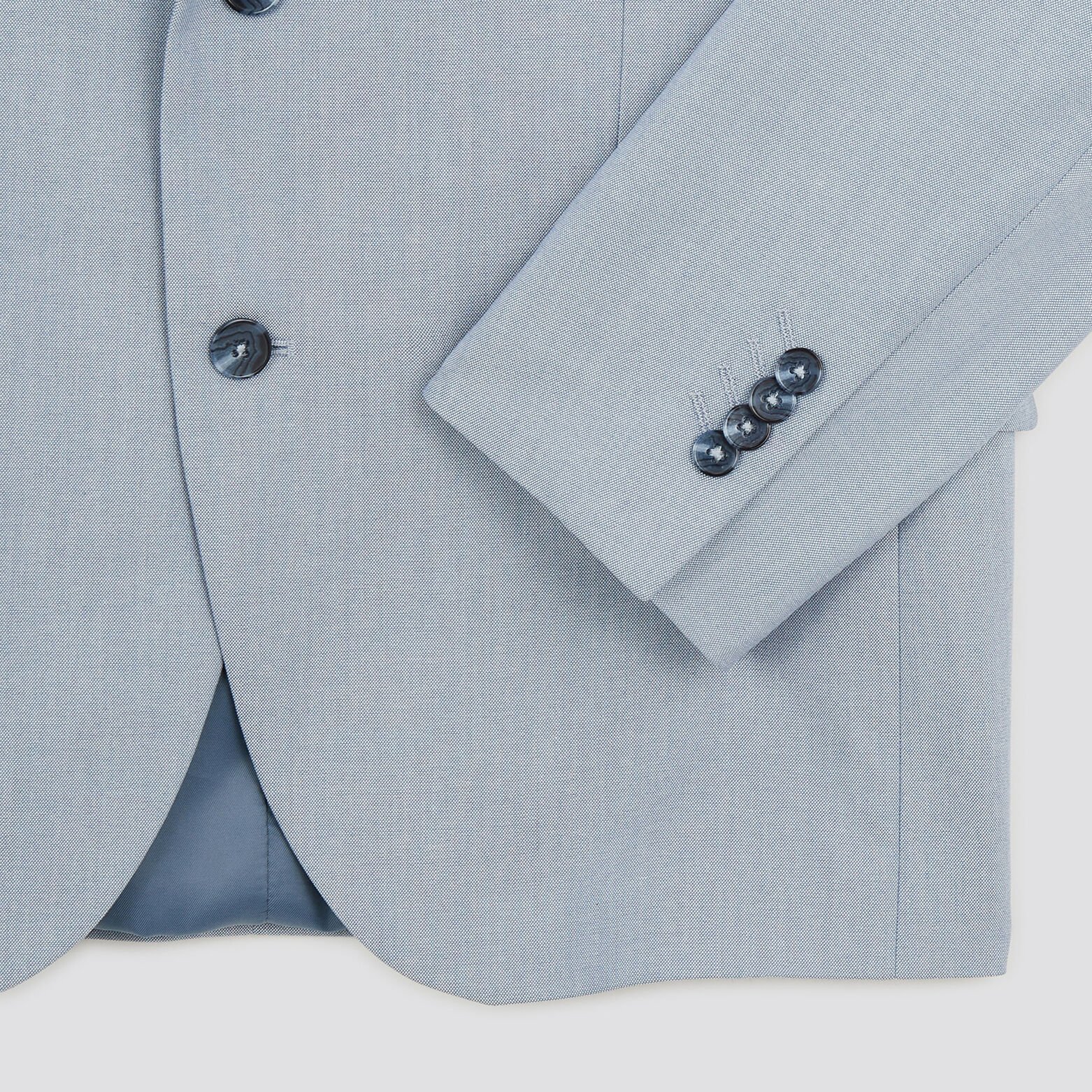 Veste de costume slim bi-ton Bleu moyen