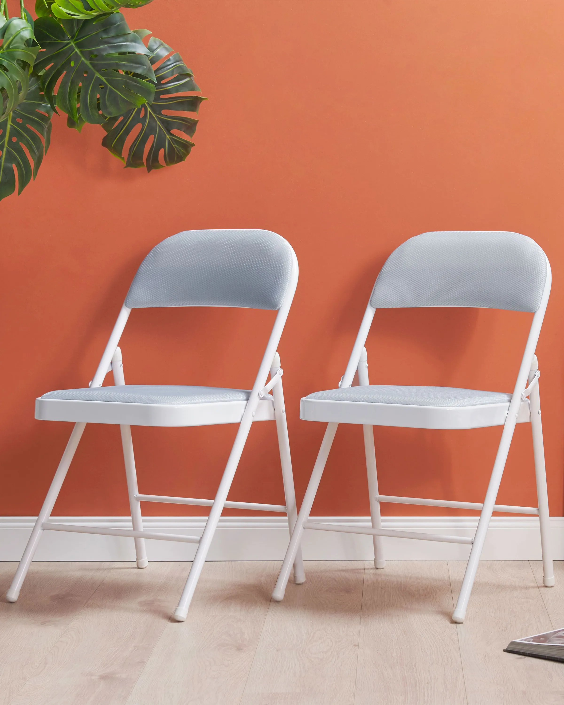 Set van 4 klapstoelen SPARKS Lichtgrijs