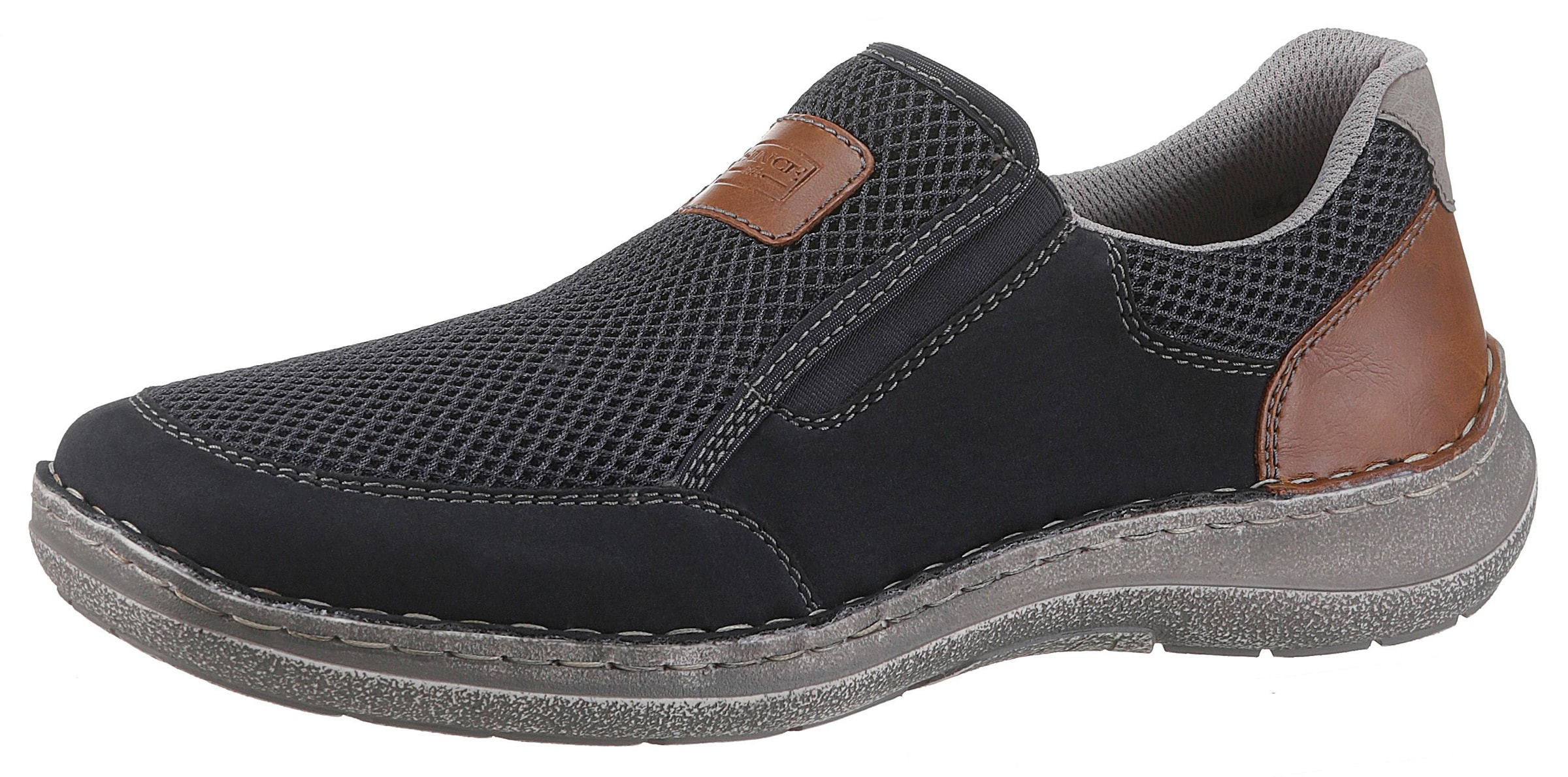 Rieker Slipper  Halbschuh, Freizeitschuh, Schlupfschuh mit luftigem Mesh