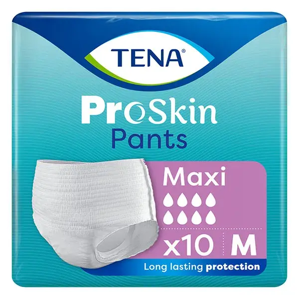Calça TENA Proskin Maxi Absorvente Tamanho M 10 unidades