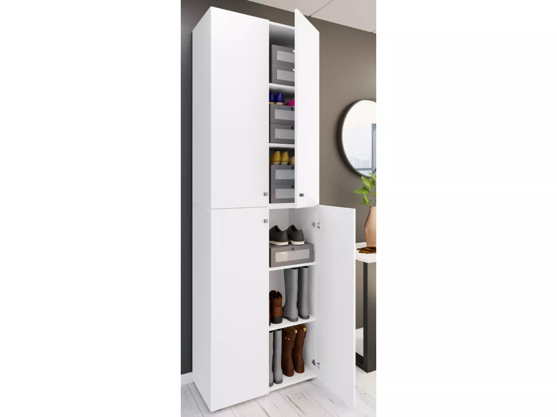 XL bois Grande armoire à chaussures Lona 6