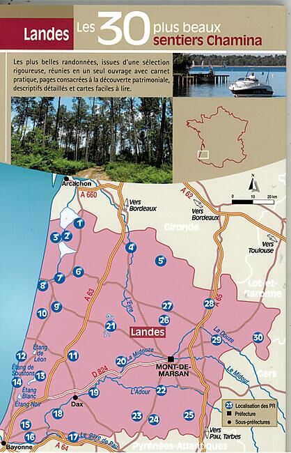 CHAMINA - 30 PLUS BEAUX SENTIERS DANS LES LANDES