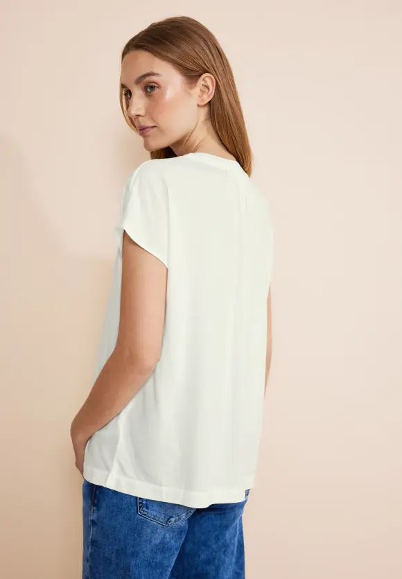 Viskose Blusenshirt - off white