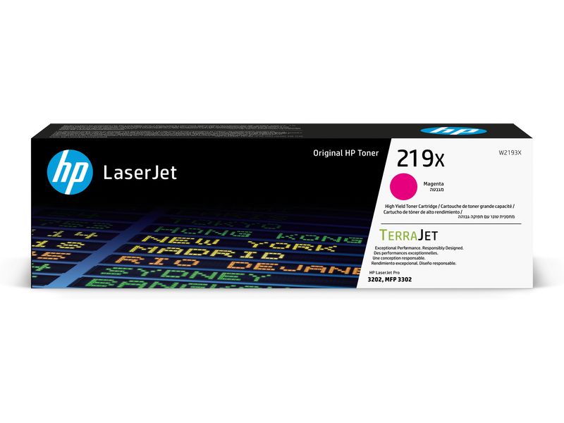 HP Toner 219X (W2193X) Magenta Druckerpatrone, Magenta