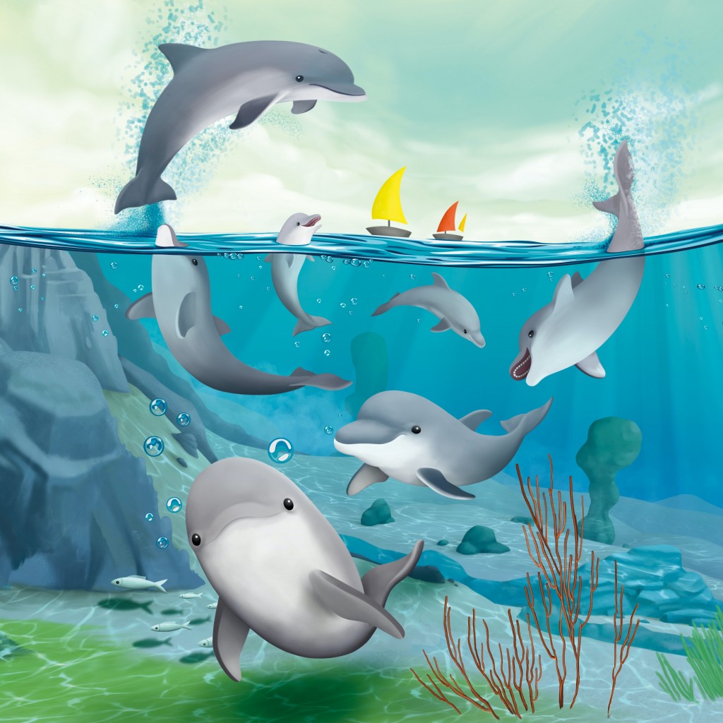 Dauphins Joueurs - Jeu de Voyage