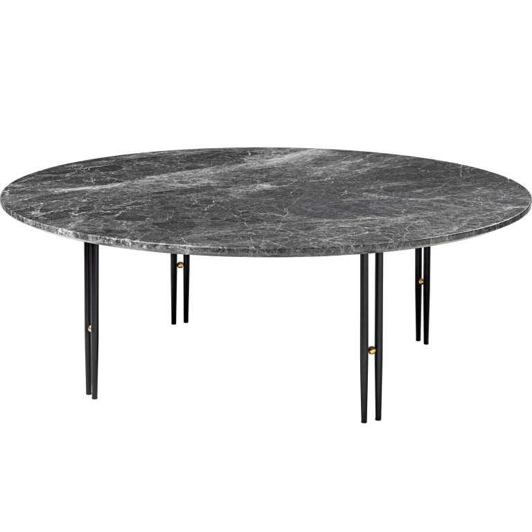 Gubi IOI salontafel Ø100 grijs marmer