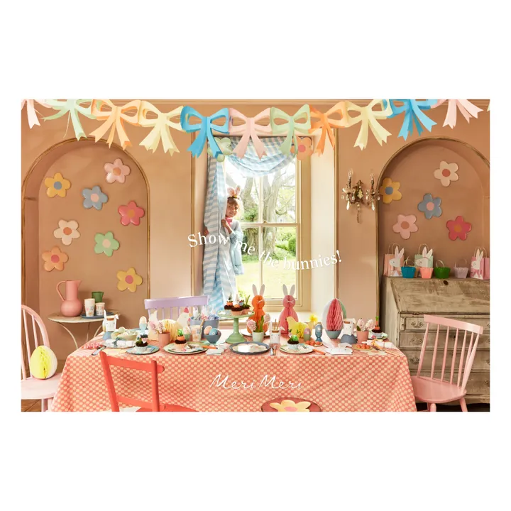 Meri Meri Assiettes à dîner Happy Flowers - Set de 8 | Pastel