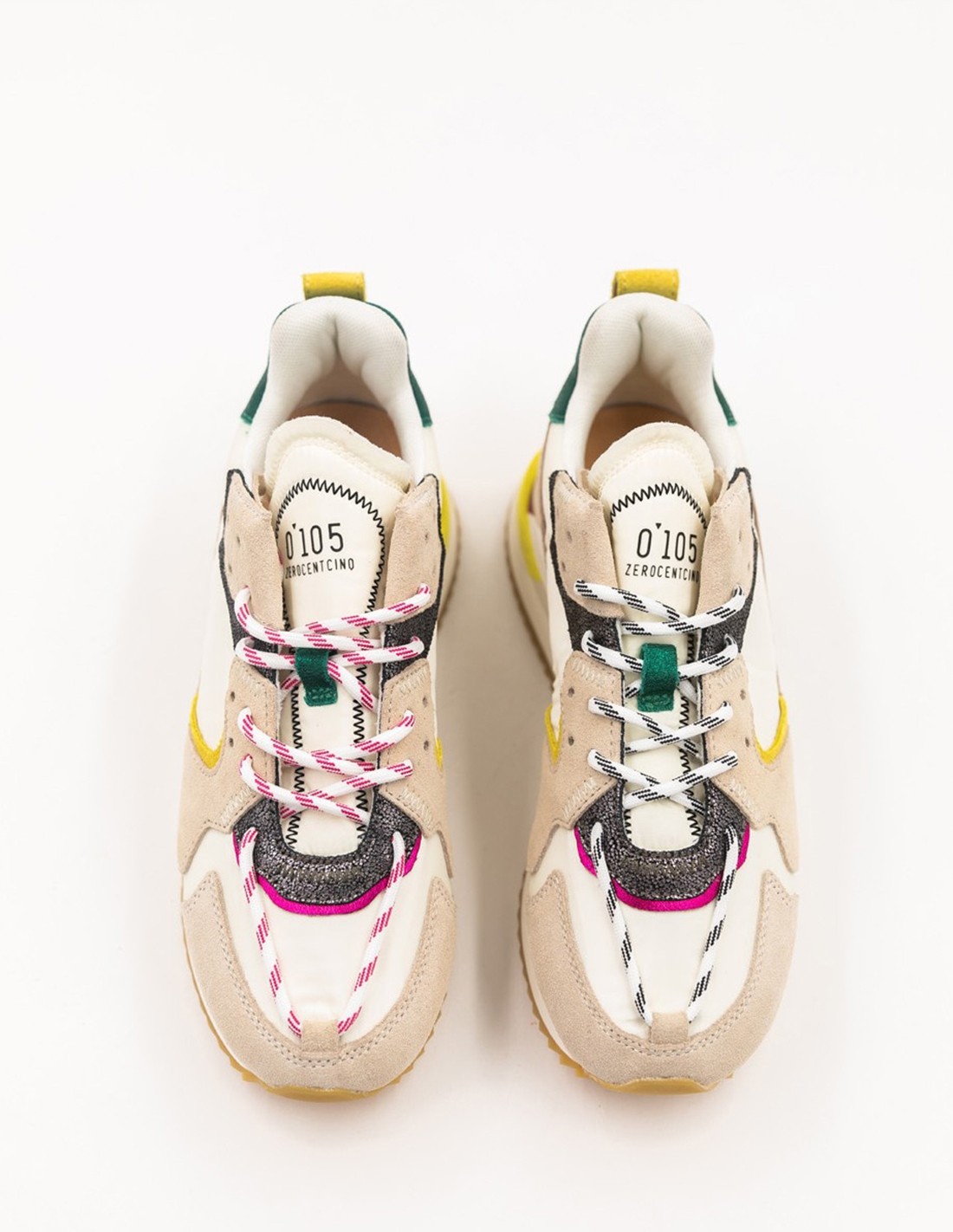 0-105 Baskets de ville Femme Trek Up Texture Multicolor Daim