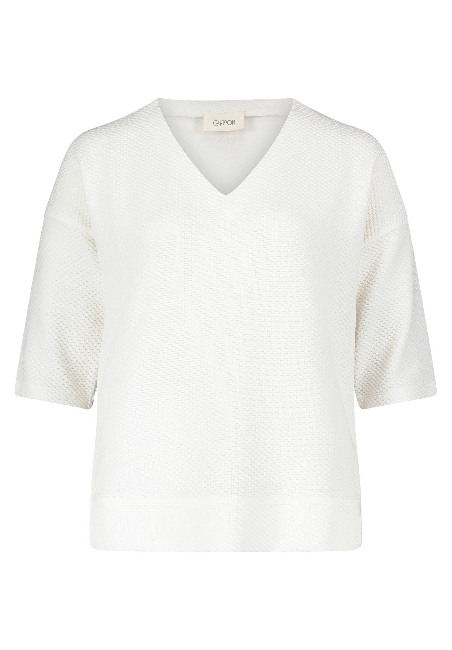 Cartoon| Damen Sweatshirt mit V-Ausschnitt