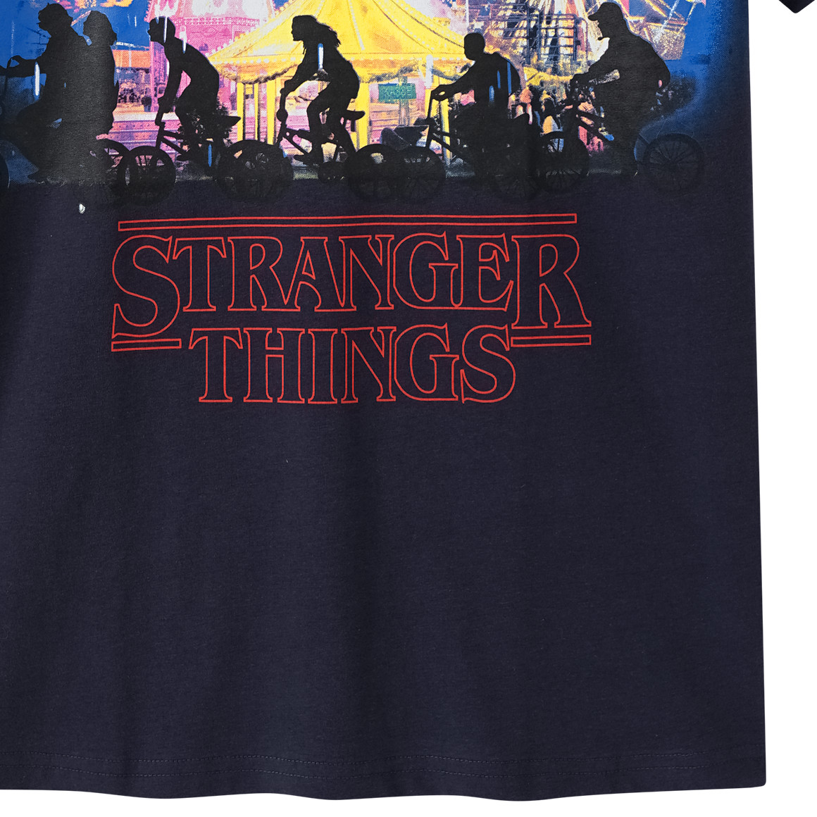Yigga Stranger Things T-Shirt mit Print dunkelblau
