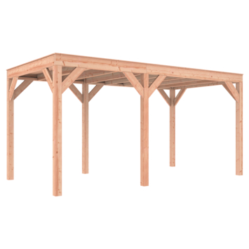 Overkapping Douglas 495x255cm a-symmetrisch