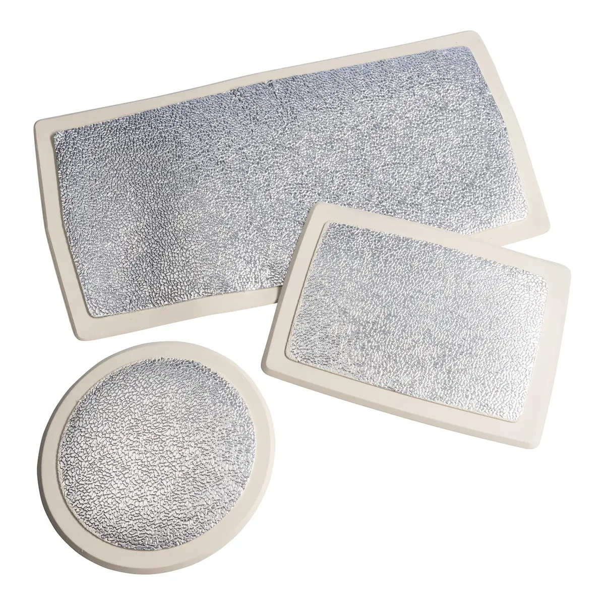 genialo - Hitzebeständiger Topfuntersetzer - Set aus Ø 21 cm, 25x19 cm, 49x26 cm