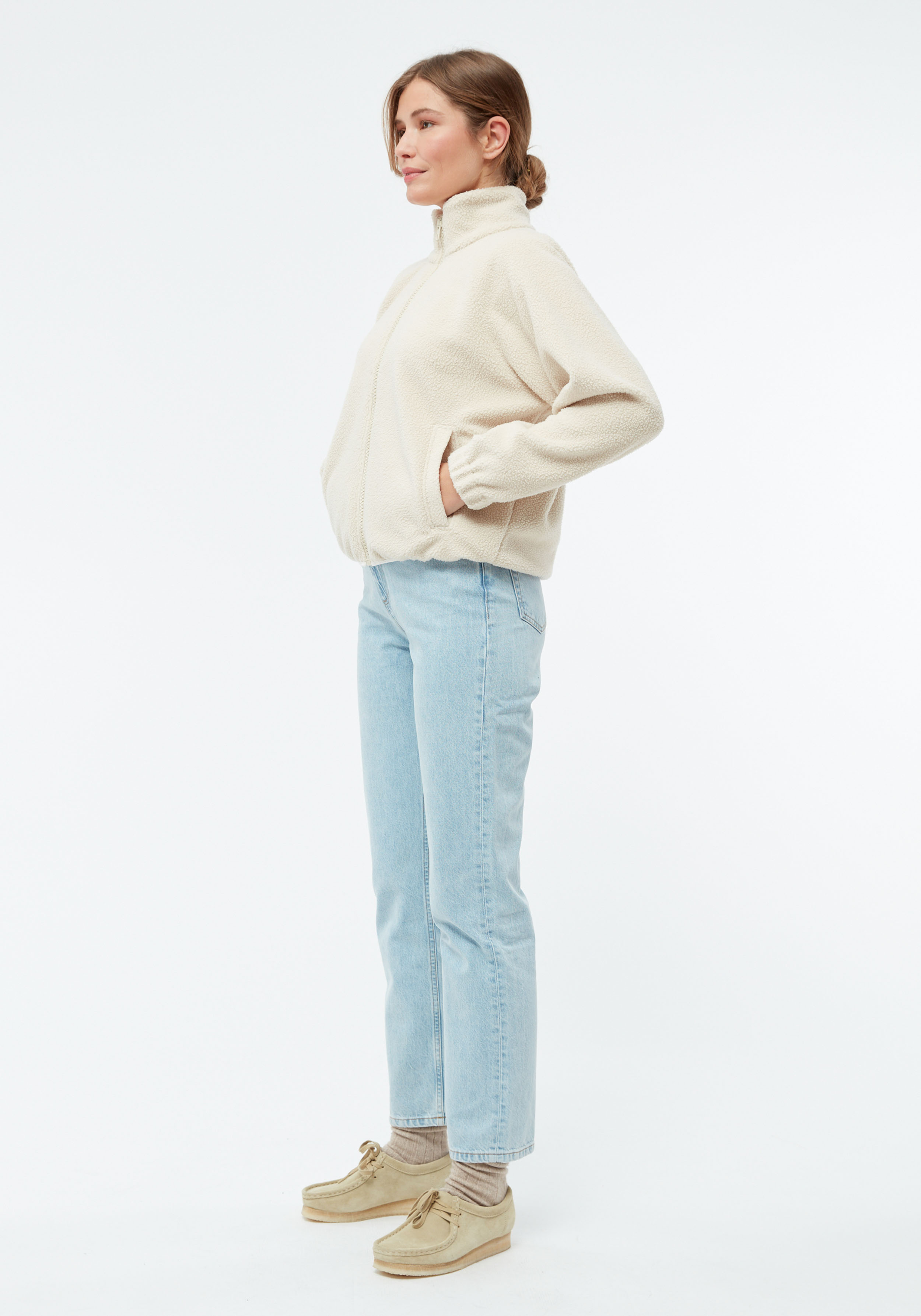 Givn Berlin Fleece-Jacke GBConny Off White