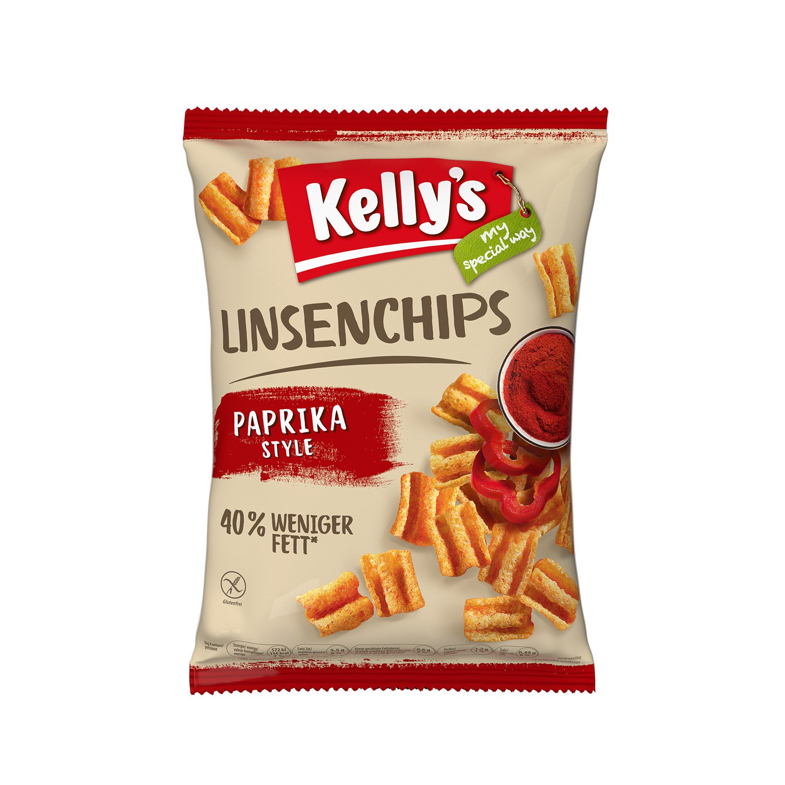 Kelly's Linsenchips Paprika
