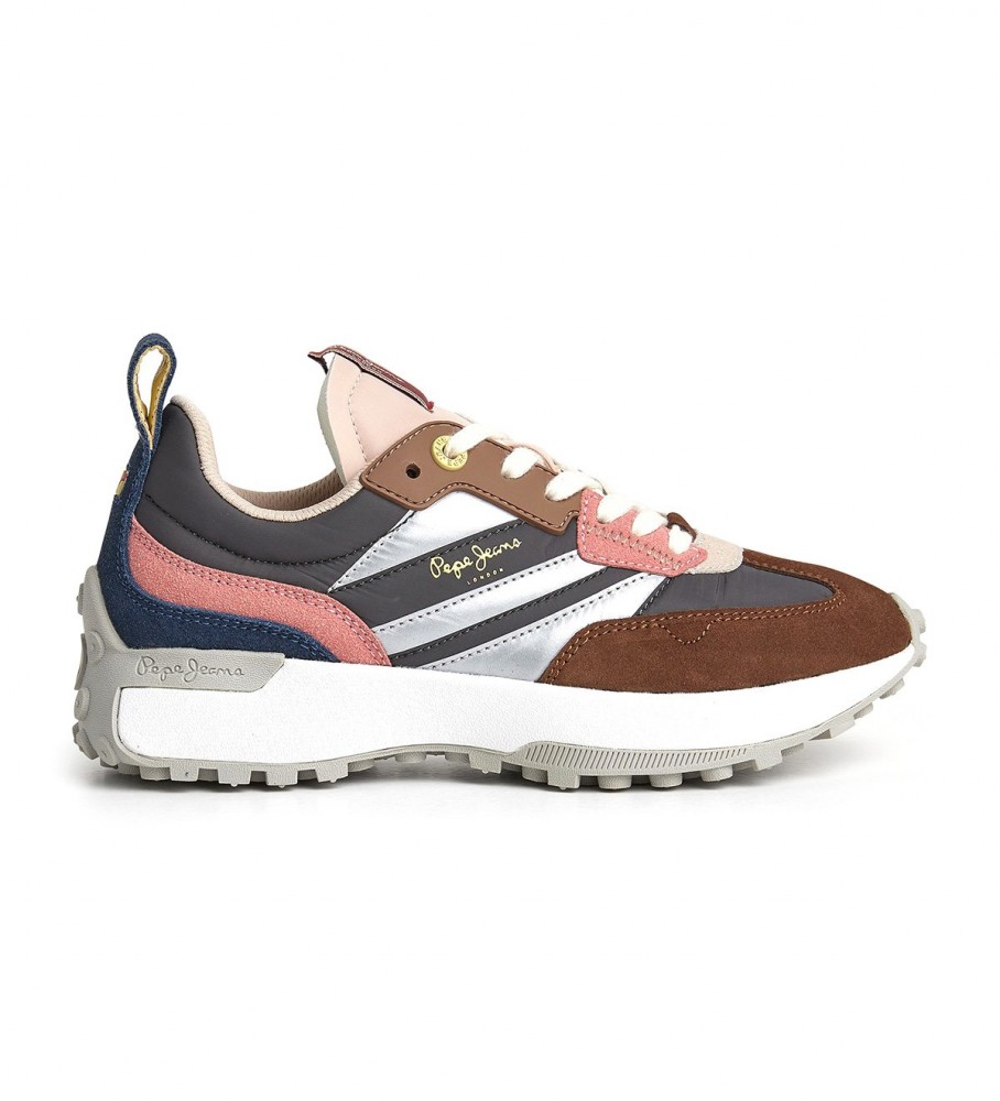 Tênis Pepe Jeans Lucky Grand de couro marrom