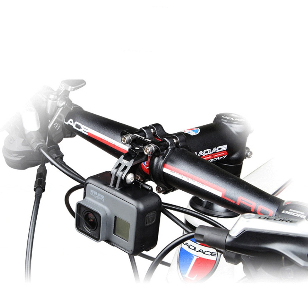 GoPro Aluminium Adapter Halterung Fahrrad Lenkstangen Halterung - Schwarz