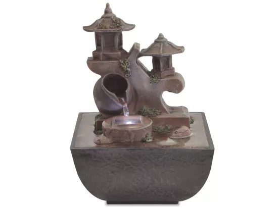 Fontaine d'intérieur avec lampe LED Polyrésine 4