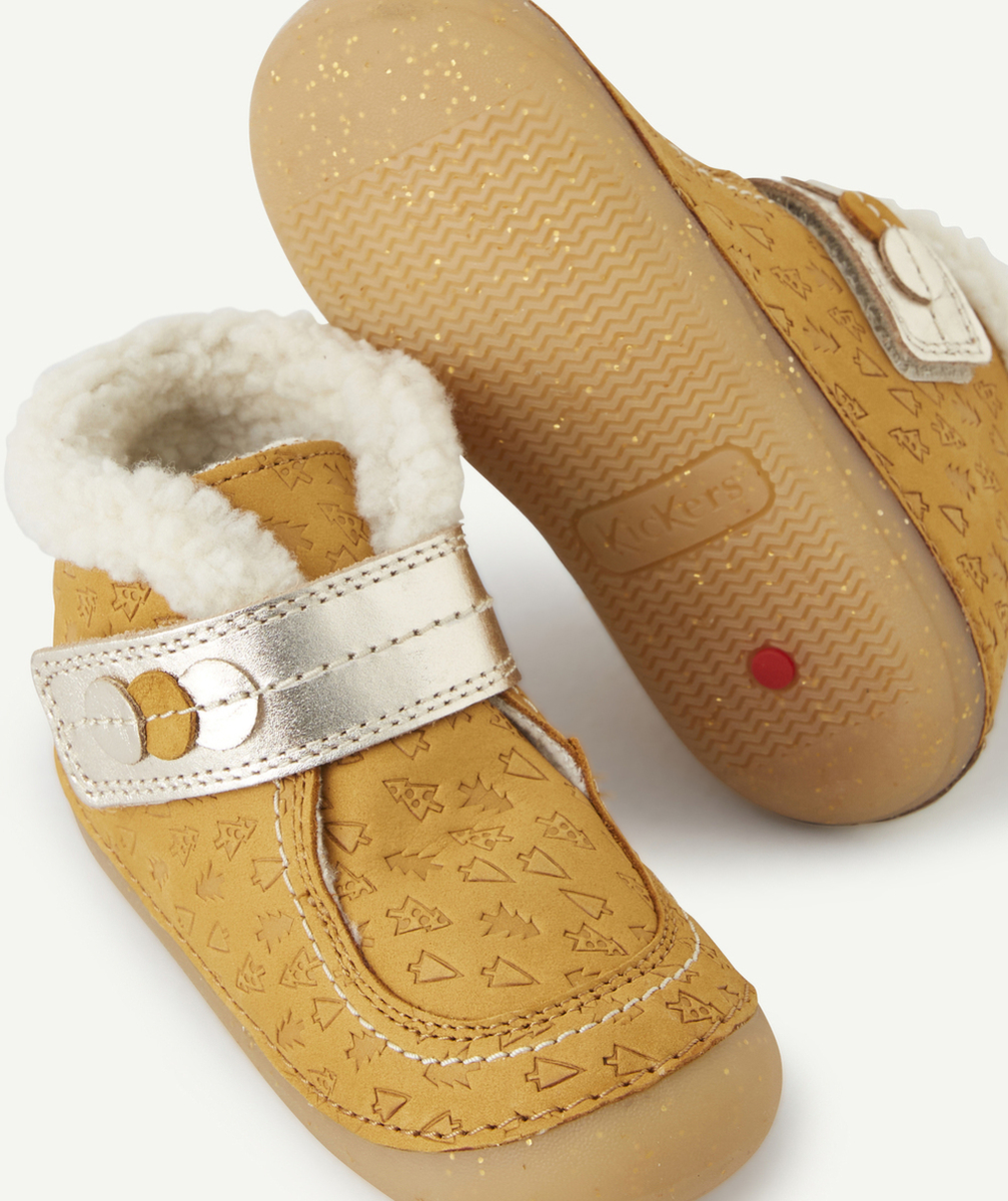 KICKERSCHAUSSURES SO SCHUSS BÉBÉ FILLE JAUNE OR