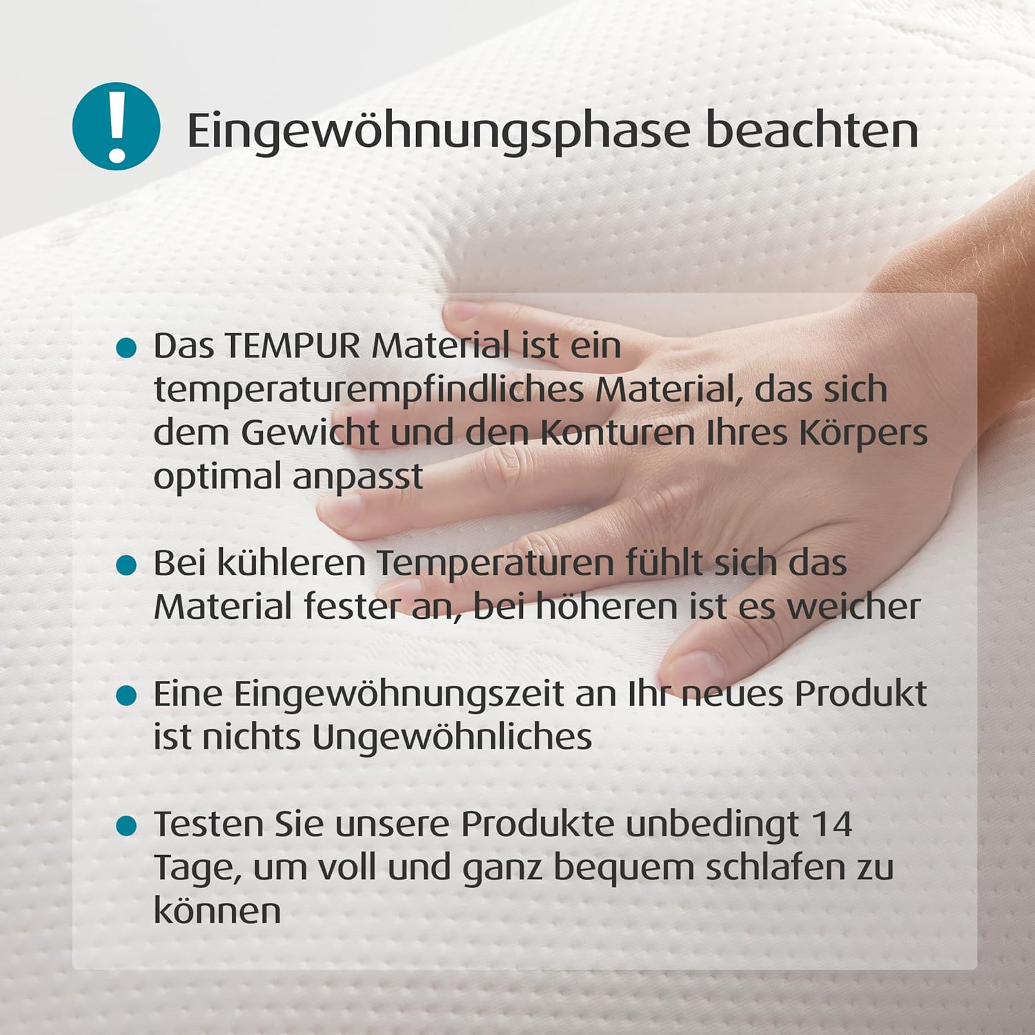 TEMPUR Ombracio Schlafkissen, ergonomisches Bauchschläferkissen in Schmetterlingsform, Liegefühl mittelfest, 60 x 50 x 10 cm, Weiß